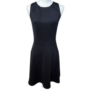 TED BAKER Mitton‎ Skater Fit Flare Sleeveless Scuba Dress Black-Size 2